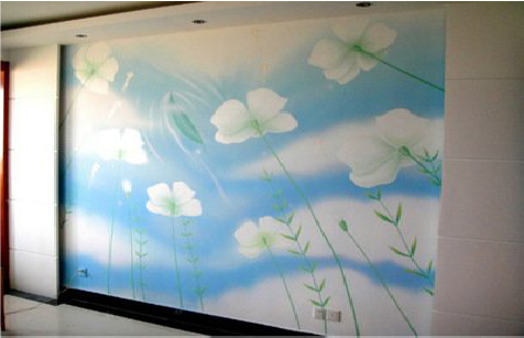 咸宁画墙绘怎么画好白云的蓬松感？