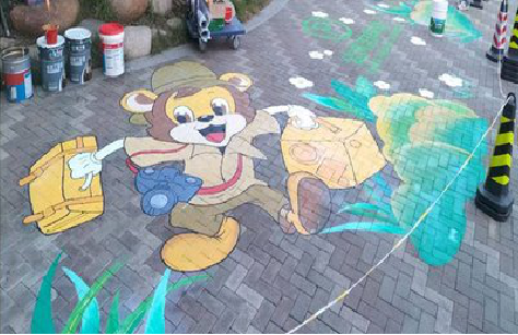 咸宁夏季画地面彩绘会遇到的问题