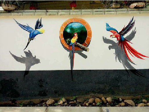 咸宁视觉错位-3D墙绘设计