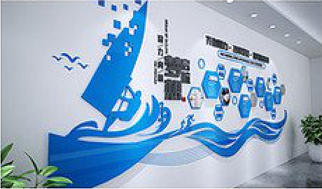 咸宁海浪主题文化墙如何设计？
