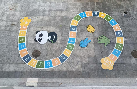 咸宁地面游戏彩绘